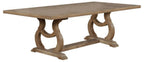 Coaster Glen Cove 7 pc Barley Brown Wood Dining Table Set – 110291-S7