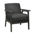 Homelegance 1103DG-1 Ocala mid century modern dark gray linen fabric accent chair