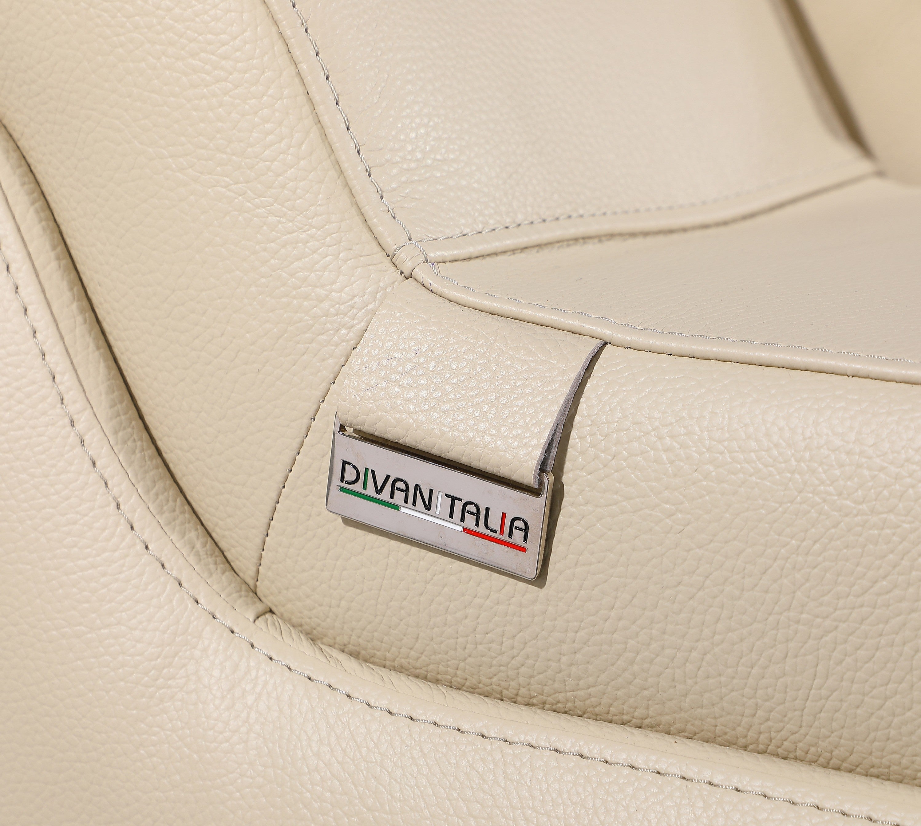 Global United 1116BG-10PC 10 pc DivanItalia beige italian leather power reclining U shaped sectional sofa power adjustable headrests