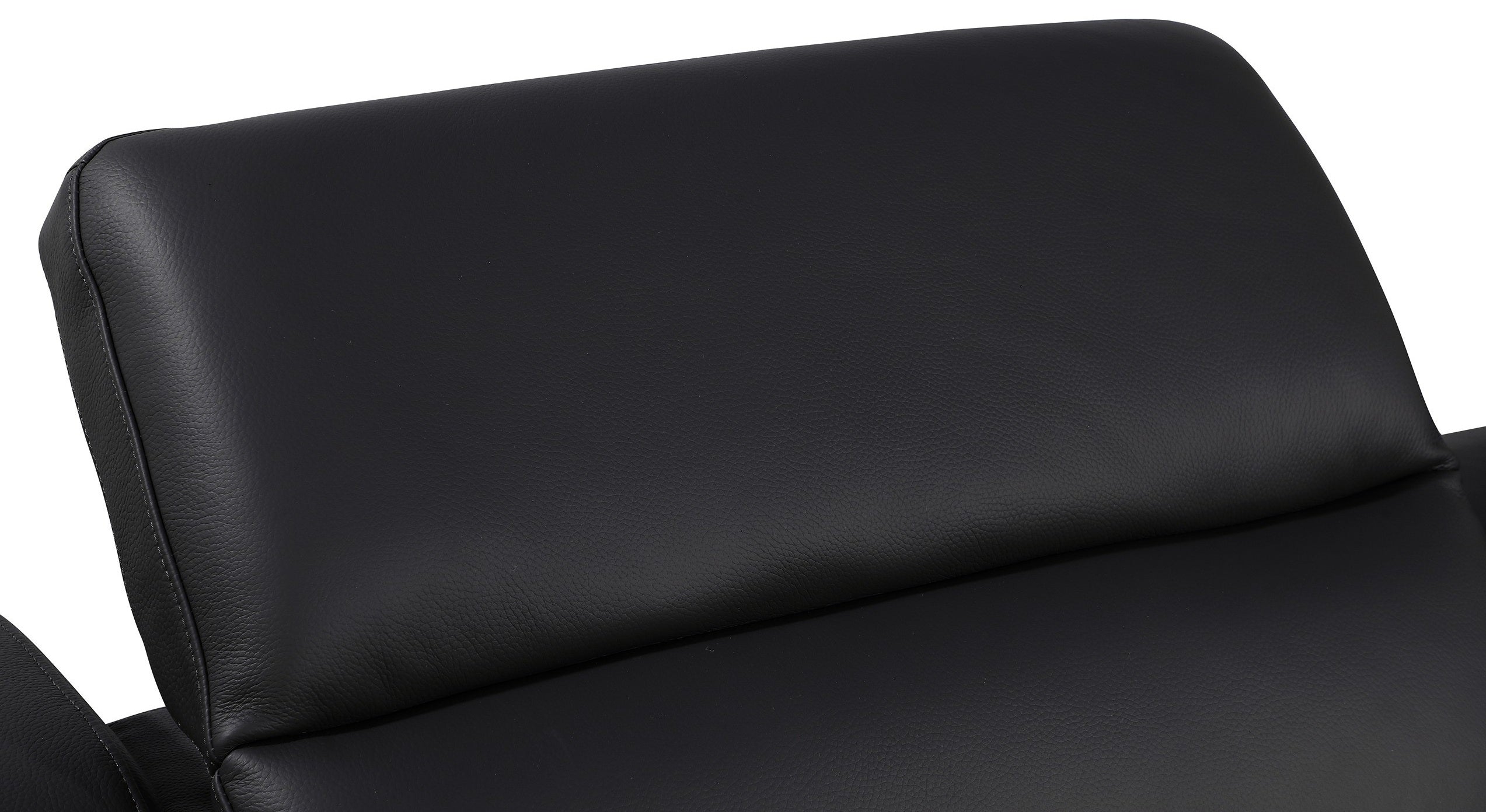 Global United 1116BK-5PC 5 pc DivanItalia black italian leather power reclining sectional sofa power adjustable headrests