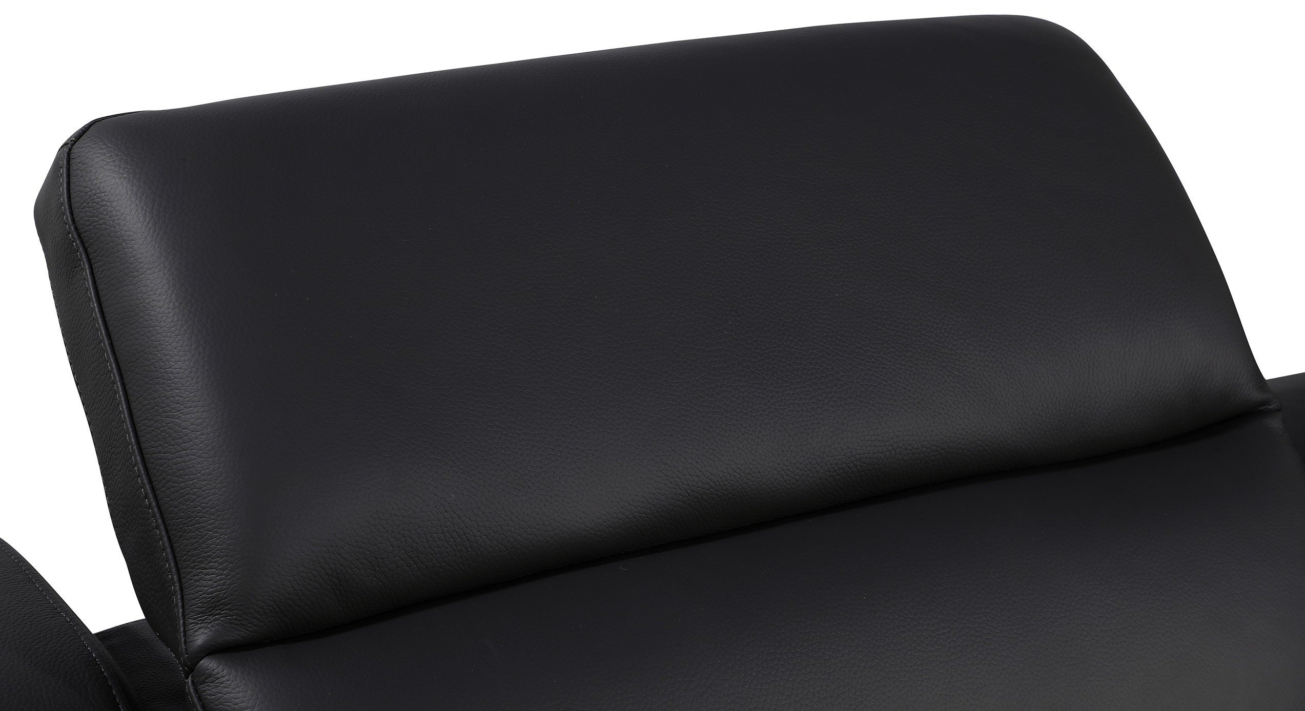 Global United 1116BK-6PC 6 pc DivanItalia black italian leather power reclining sectional sofa power adjustable headrests