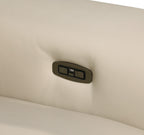 Global United 1126BG-7PC-TH 7 pc Divanitalia beige talian leather power reclining theater sofa power adjustable headrests