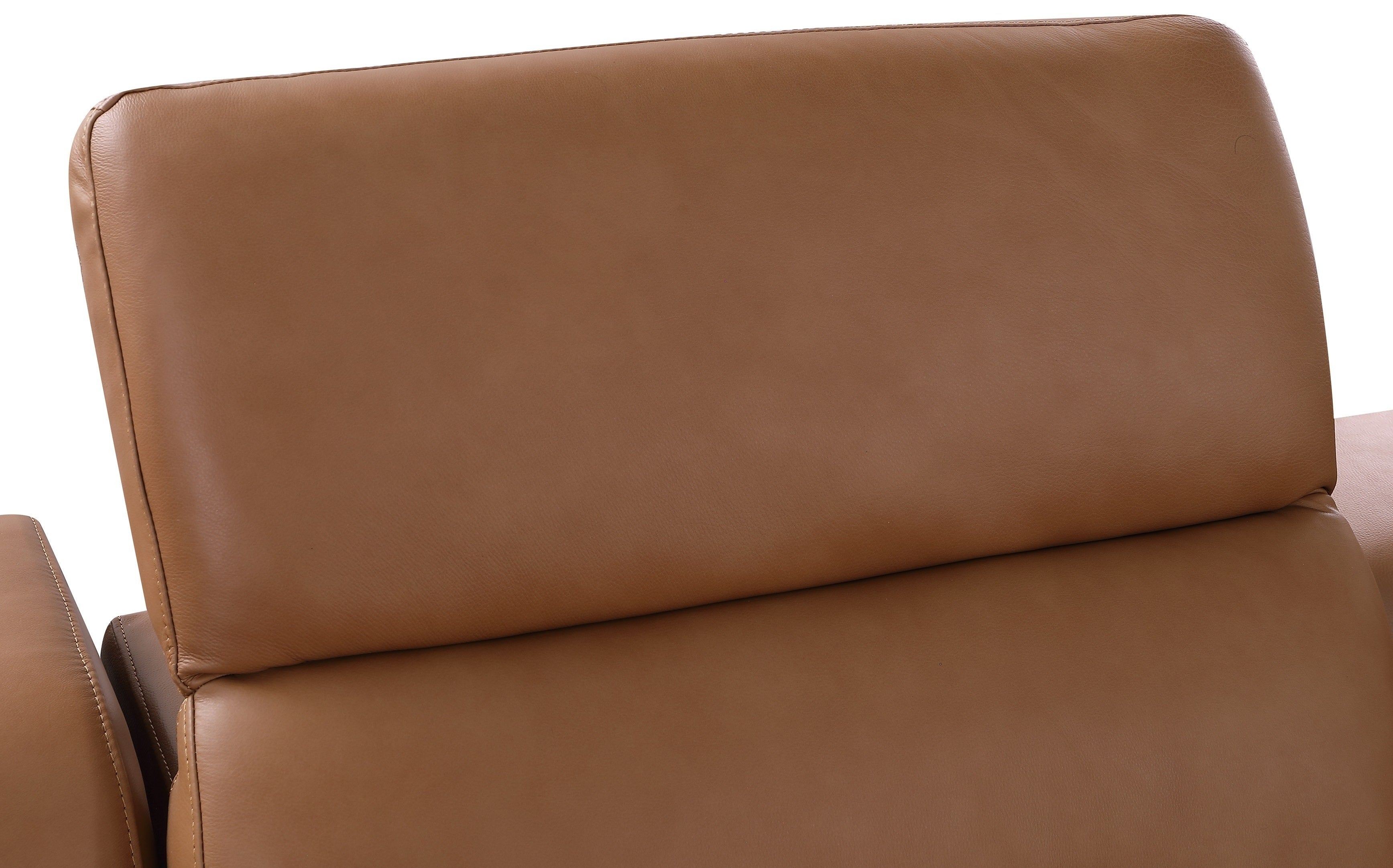 Global United 1116CG-7PC 7 pc DivanItalia cognac italian leather power reclining sectional sofa power adjustable headrests