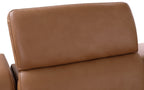 Global United 1116CG-6PC 6 pc DivanItalia cognac italian leather power reclining sectional sofa power adjustable headrests