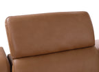 Global United 1116CG-5PC 5 pc DivanItalia cognac italian leather power reclining sectional sofa power adjustable headrests