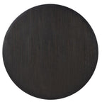 Coaster 115390-S7 7 pc Leandro burnished black finish wood 60" round dining table set rounded edge