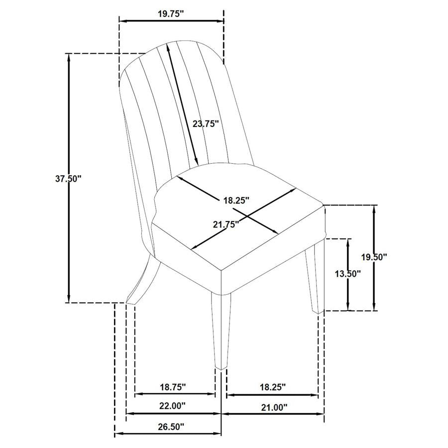 Coaster 115390-S7 7 pc Leandro burnished black finish wood 60" round dining table set rounded edge