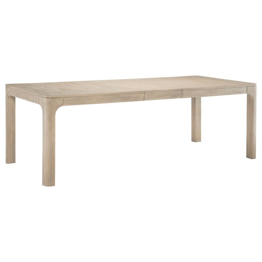 Coaster Solano 7 pc Weathered Mango Wood Dining Table Set – 115501-S7