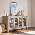 Solano Weathered Mango Wood Buffet Server Sideboard Cabinet – 115505