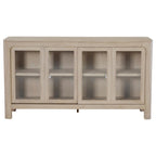 Coaster 115505  Solano weathered mango wood finish buffet sideboard server cabinet sliding doors