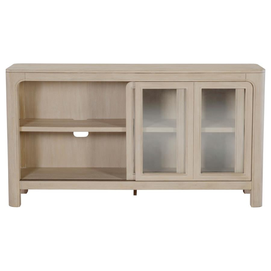 Solano Weathered Mango Wood Buffet Server Sideboard Cabinet – 115505