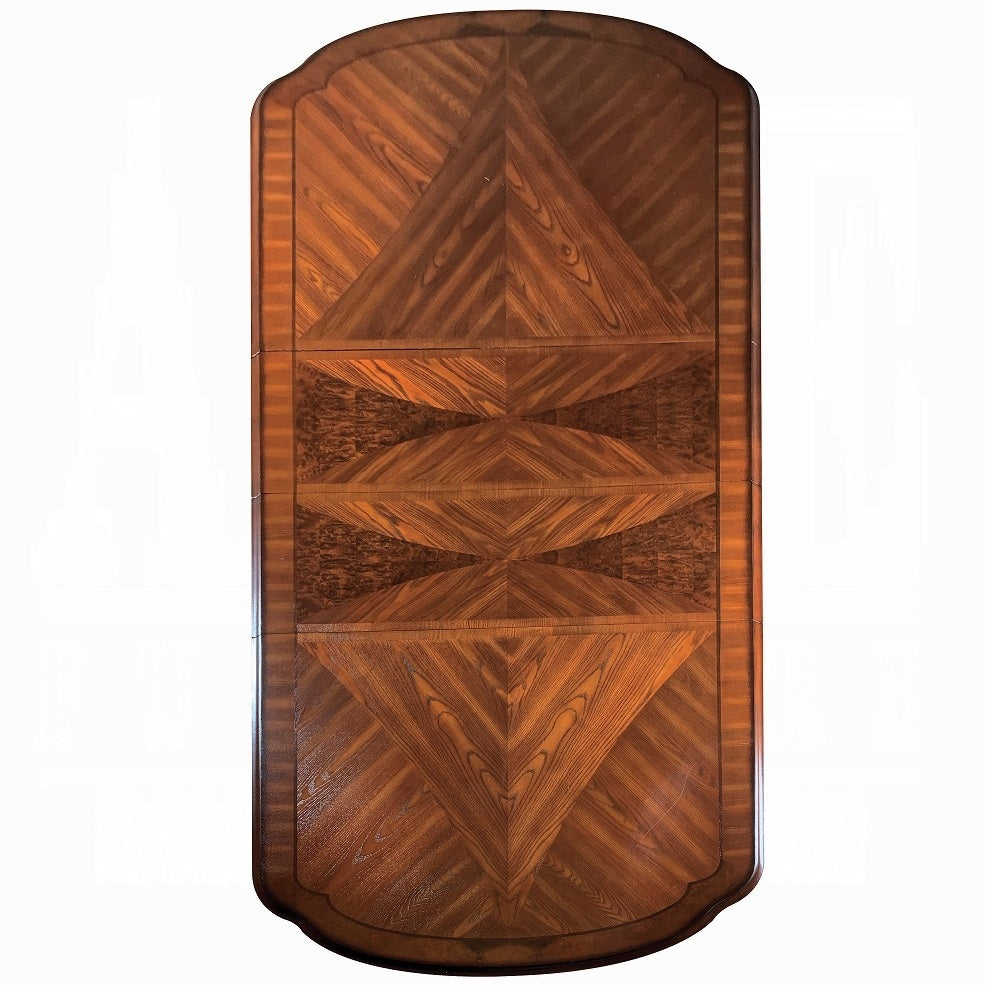 Acme 12150-53-54 7 pc Astoria grand kyree dresden cherry oak finish wood double pedestal dining table set