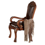 Dresden Cherry Oak Finish Wood Dining Arm Chairs Set of 2 – 12154