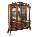 Acme 12155 Astoria grand kyree dresden cherry oak finish wood curio china cabinet hutch and buffet
