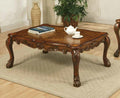 Acme 12165 A&J homes studio dresden cherry oak finish wood carved accents coffee table