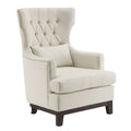 Homelegance 1217F4S Adriano high wing back style beige fabric accent chair nail head trim