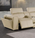Global United 1224-BYO  Individual pieces DivanItalia White, Black, Light grey, Dark grey, Beige Italian leather power reclining  power headrests modular sectional pieces custom configuration