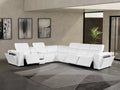 Global United 1224-BYO  Custom DivanItalia White, Black, Light grey, Dark grey, Beige Italian leather power reclining  power headrests modular sectional pieces custom configuration