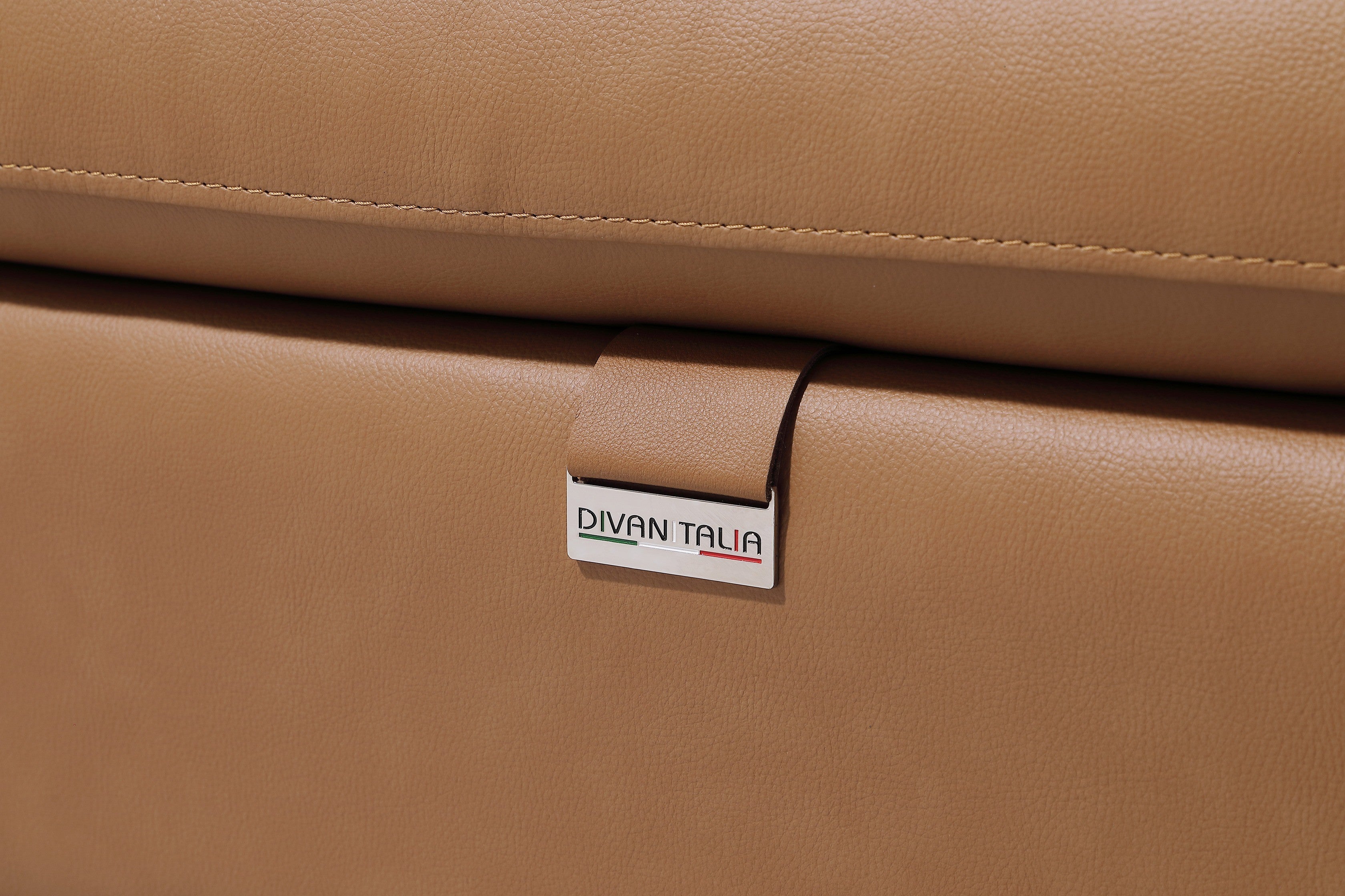 Global United 1246CG-6PC 6 pc Divan cognac italian leather power reclining sectional sofa power adjustable headrests wireless charging