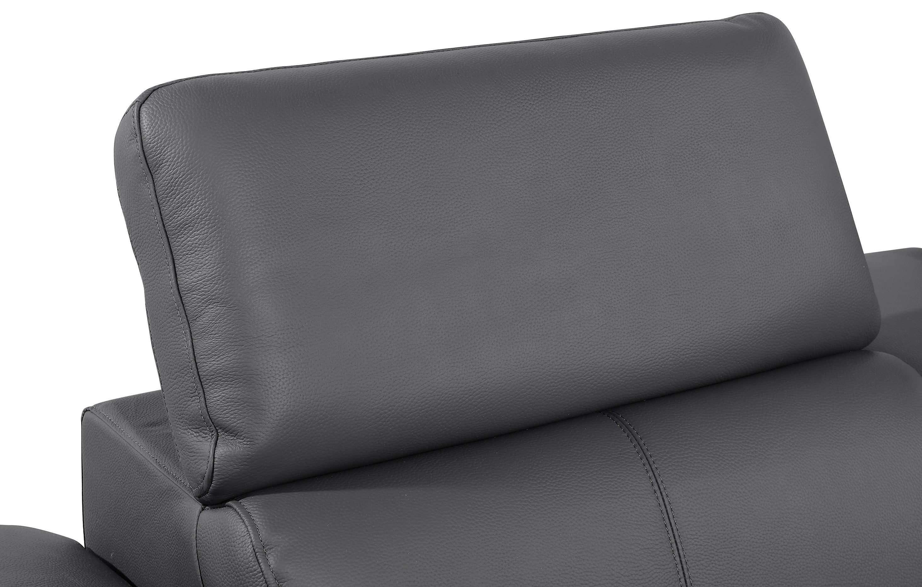 Global United 1246DG-6PC 6 pc Divan dark grey italian leather power reclining sectional sofa power adjustable headrests wireless charging