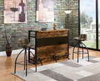 Coaster 130071 Williston forge ignacio home bar unit antique nutmeg finish wood bar unit