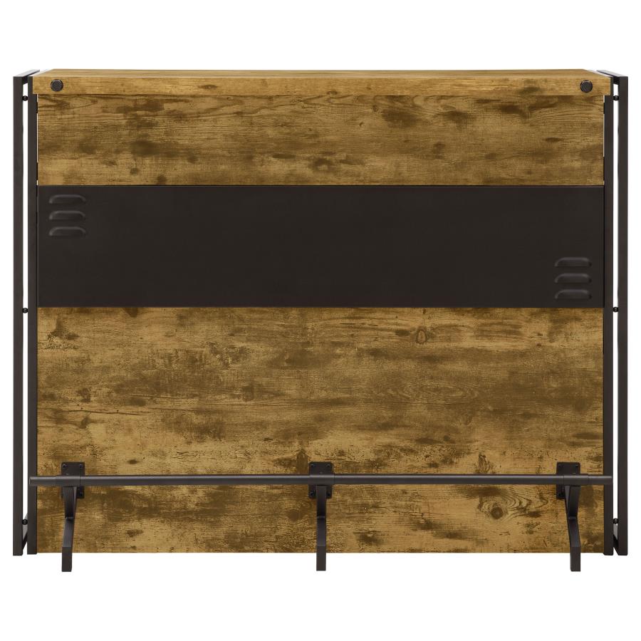 Coaster 130071 Williston forge ignacio home bar unit antique nutmeg finish wood bar unit