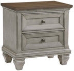 Homelegance 1305-4PC 4 pc Renton antique grey and brown finish wood style queen bedroom set