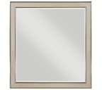 1312-4PC 4 pc Genoa light oak finish wood tufted ivory chenille fabric queen bedroom set storage drawers in footboard