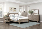 Homelegance 1316-4PC 4 pc Marceline grey oak finish wood canopy style queen bedroom set