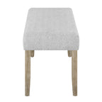 1321T-6PC 6 pc Hazel natural finish wood white center top dining table set