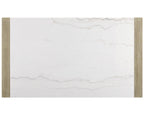 1321T-6PC 6 pc Hazel natural finish wood white center top dining table set