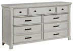 Homelegance 1337-4PC 4 pc Willowbrook light grey finish wood queen bedroom set with underbed drawers