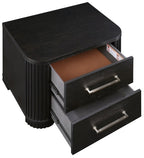 Homelegance 1381-4PC 4 pc Gilbert charcoal finish wood queen bedroom set with underbed drawers