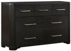 Homelegance 1381-4PC 4 pc Gilbert charcoal finish wood queen bedroom set with underbed drawers