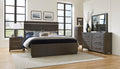 Homelegance 1413-4PC 4 pc Bellamy dark brown finish wood modern style queen bedroom set