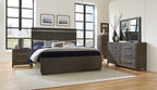 Homelegance 1413-4PC 4 pc Bellamy dark brown finish wood modern style queen bedroom set