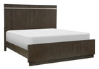 Homelegance 1413-4PC 4 pc Bellamy dark brown finish wood modern style queen bedroom set