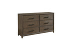 Homelegance 1422-4PC 4 pc Herman wire brushed dark charcoal finish wood queen platform bedroom set footboard drawers