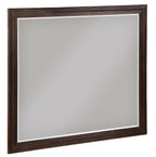 Homelegance 1451-4PC 4 pc Niles two tone white and cherry finish wood paneled modern queen bedroom set