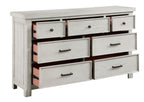 Homelegance 1458-4PC 4 pc Providence light grey finish wood paneled cottage style queen bedroom set