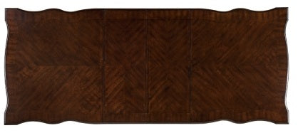 Homelegance 1468-108  7 pc Adelina cherry finish wood double pedestal carved ornate accents dining table set