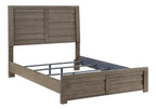 Homelegance 1498GY-4PC 4 pc Longview rustic grey finish wood queen bedroom set