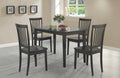 Coaster 150152 5 pc Wildon home laurel oakdale espresso finish wood dining table set with wood seats