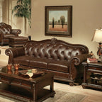 Acme 15030-31 2 pc Astoria grand mejia anondale espresso top grain leather sofa and love seat set
