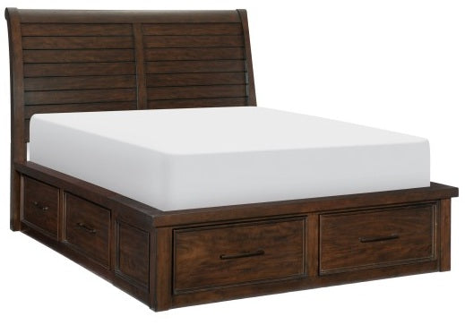 Homelegance 1559-4PC 4 pc Darby home co Logandale brown finish wood queen bedroom set with drawers