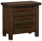 Homelegance 1559-4PC 4 pc Darby home co Logandale brown finish wood queen bedroom set with drawers