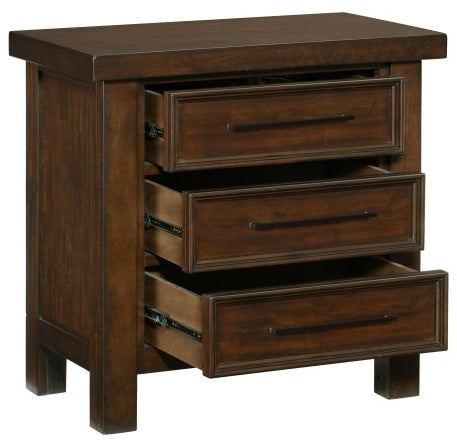Homelegance 1559-4PC 4 pc Darby home co Logandale brown finish wood queen bedroom set with drawers