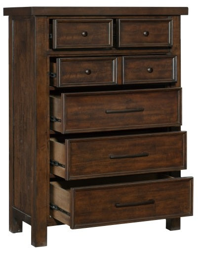 Homelegance 1559-4PC 4 pc Darby home co Logandale brown finish wood queen bedroom set with drawers