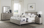Homelegance 1577-4PC 4 pc Zephyr two tone light grey and grey finish wood queen bedroom set