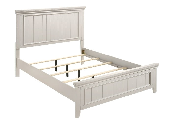 Homelegance 1581-4PC 4 pc Donahue antique white finish wood farmhouse style queen bedroom set